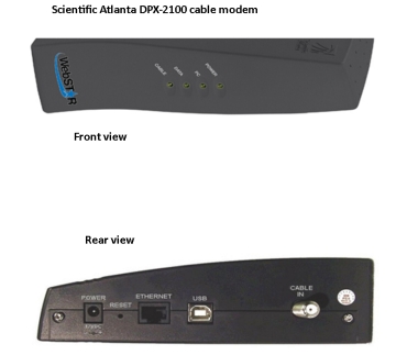 SA DPX-2100 cable modem