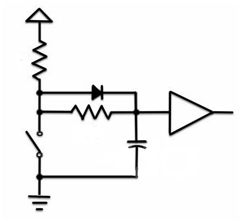 Debouncing switches in hardware and software