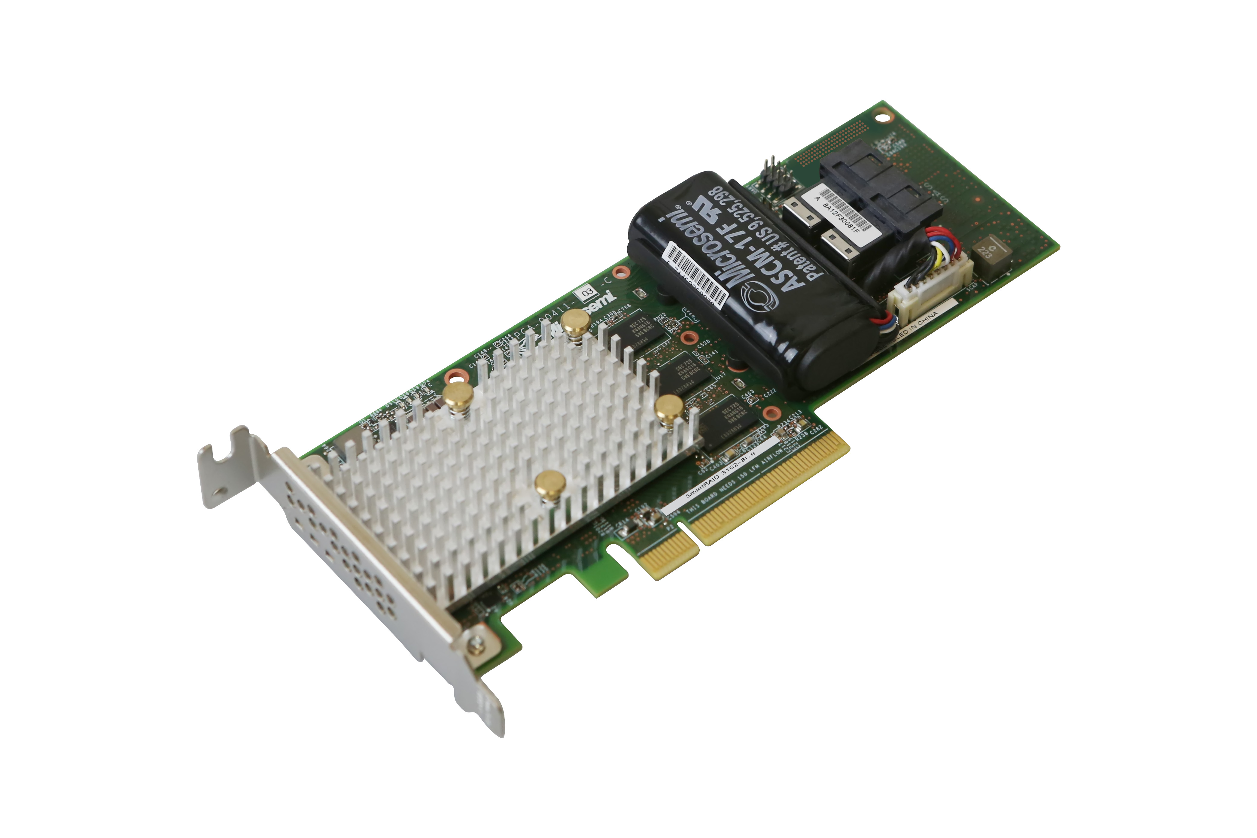 SAS/SATA adapters storage adapters include integrated supercapacitor