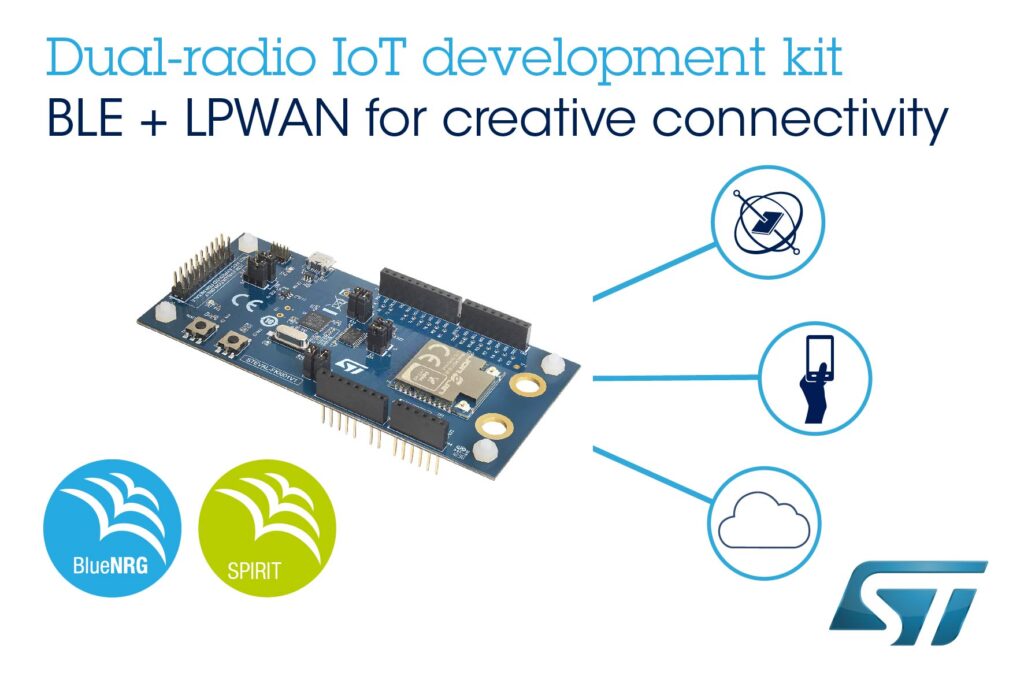 Dualradio Bluetooth/LPWAN IoT dev kit for smart device connections