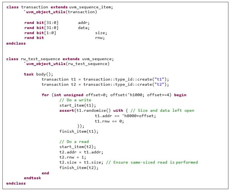 How to structure SystemVerilog for reuse as Portable Stimulus