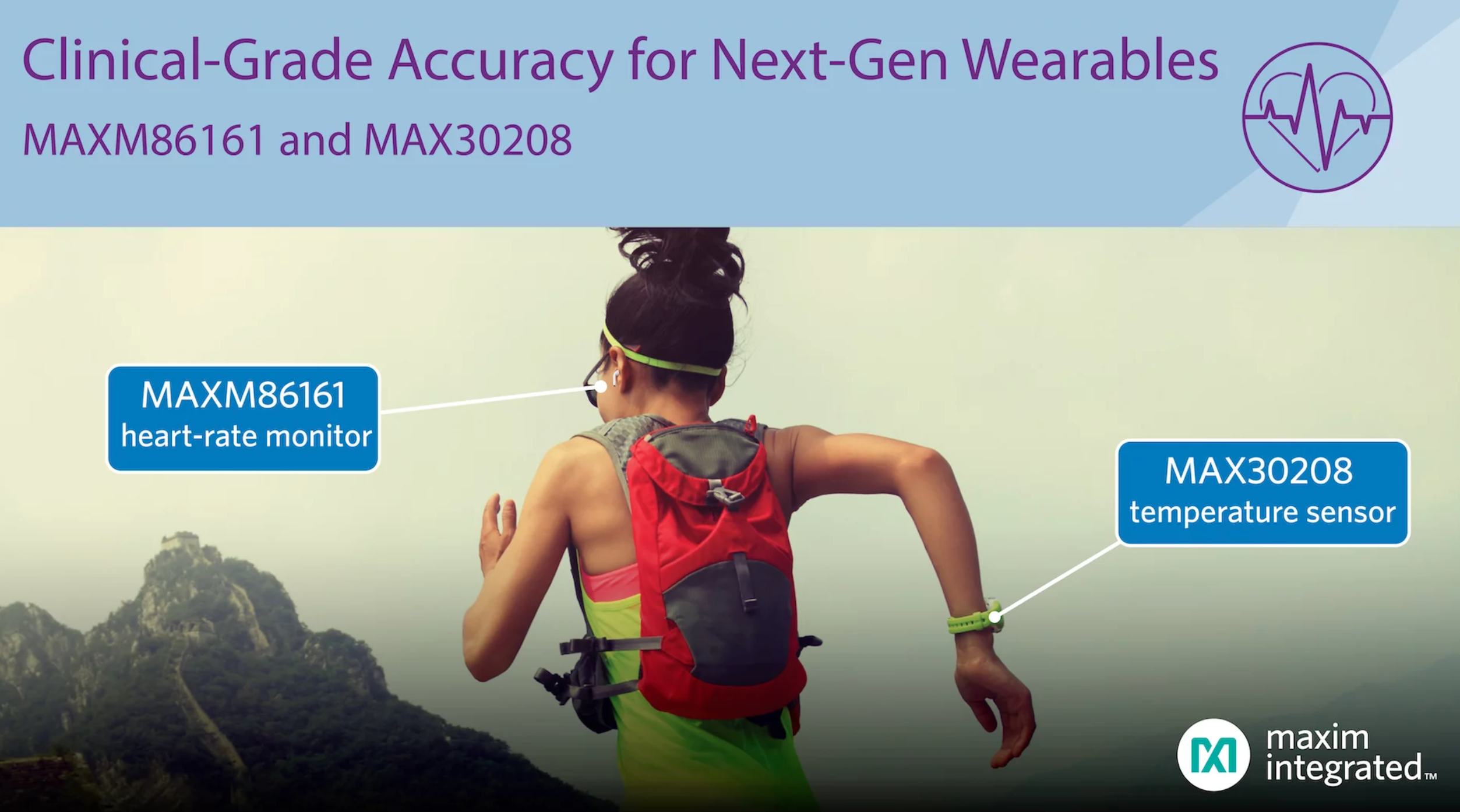 MAX30208 temperature sensor, heart rate monitor ICs target wearables