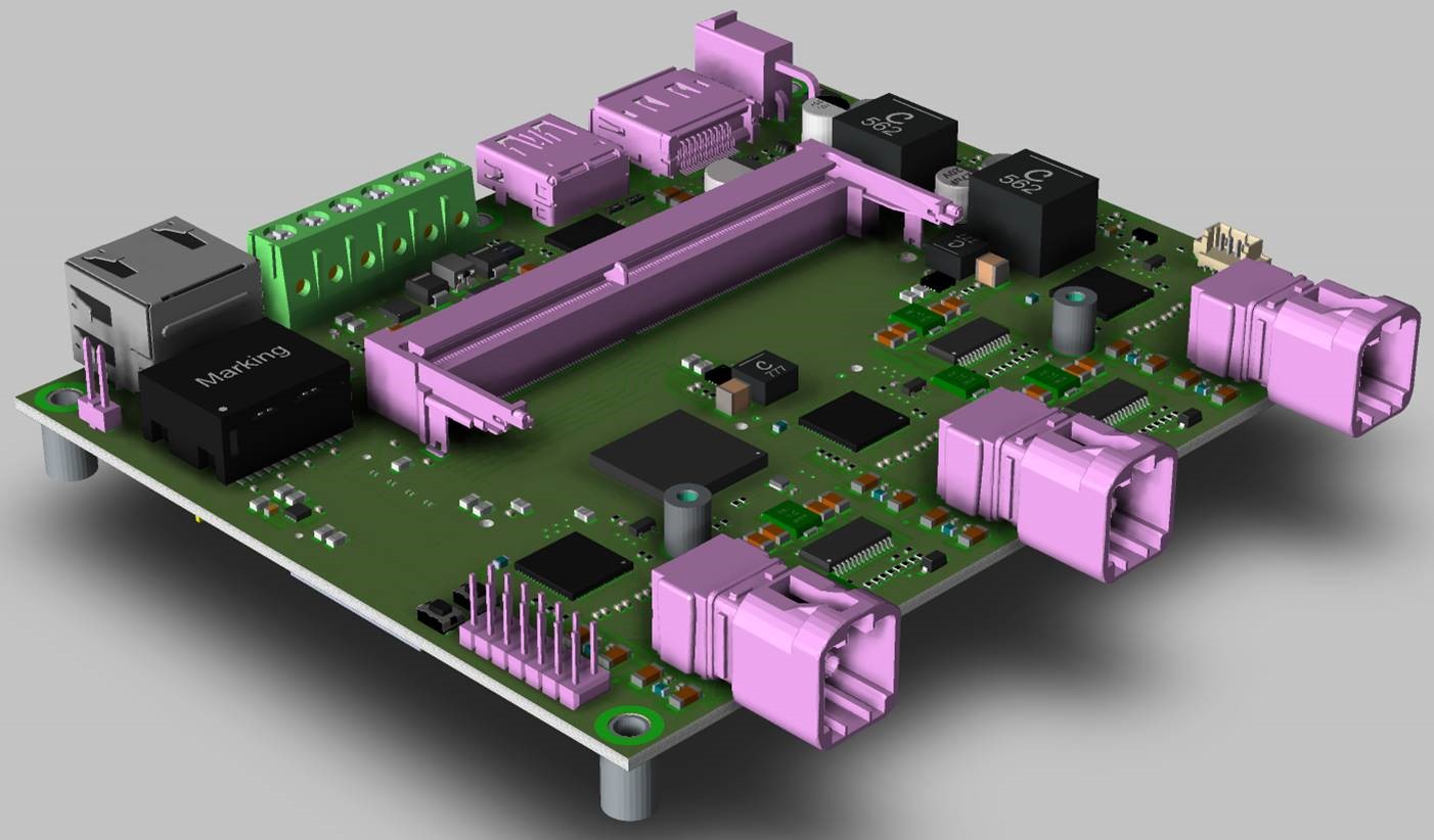 PCB for NVIDIA Jetson Xavier NX module provides 12 camera/sensor