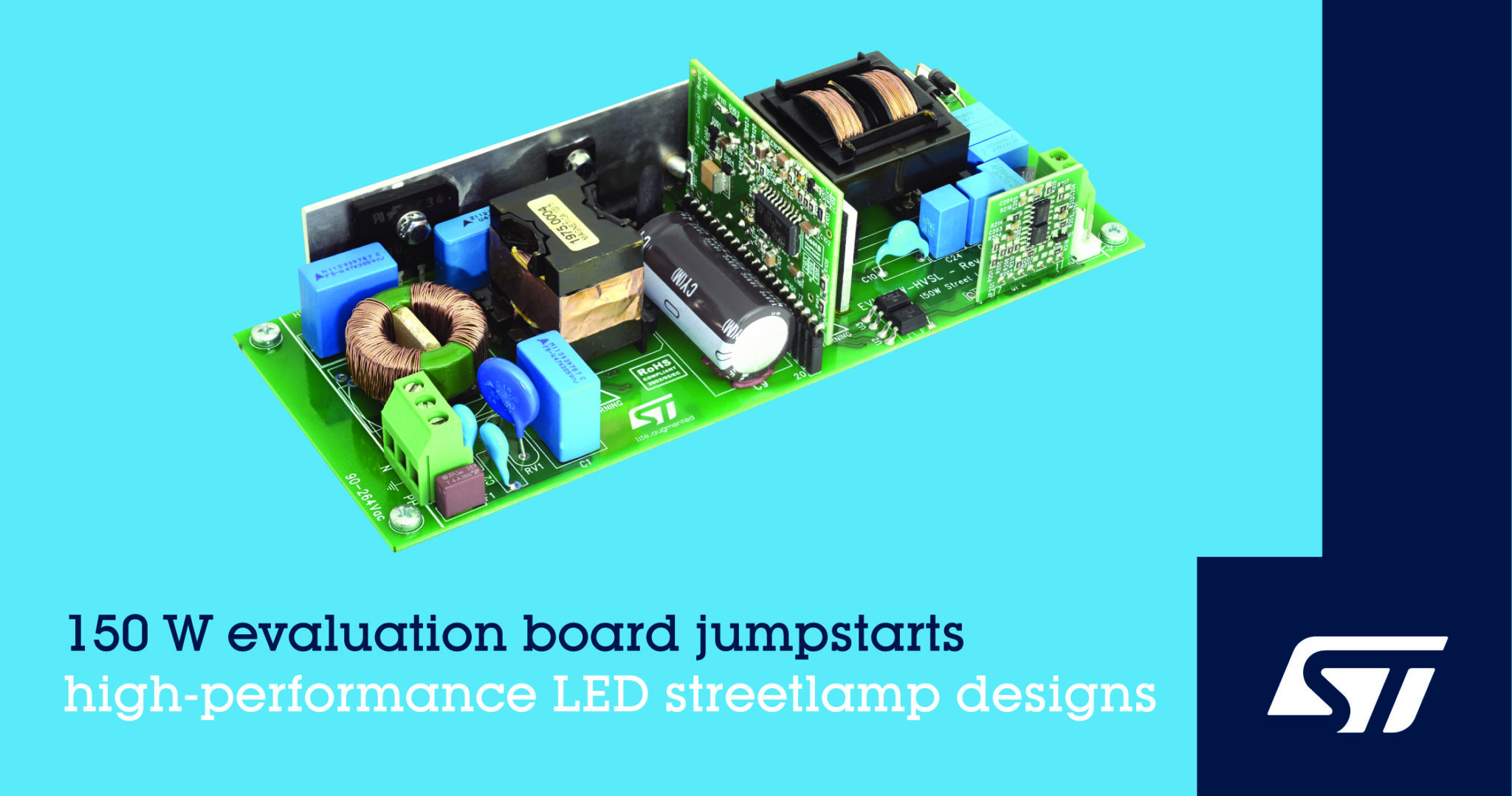 150W eval board covers LED streetlamp designs 150W eval board covers