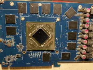 GPU and DRAM on AMD Radeon 7970 GPU card