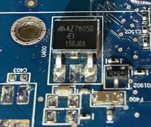 The 7805 regulator's TO-252 package